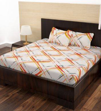 Printed Cotton Double Bedsheet With 2 Pillow Covers